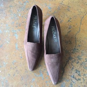 Vintage Pilar Pradas Spanish suede shoes